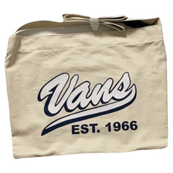 VANS beige classic simple canvas bag messenger bag VN0A54L8BLK/VN0A54L87VJ