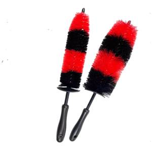 Long -handed bending tire brush car cleaning tool cleaning brush car wheel hub large engine internal brush