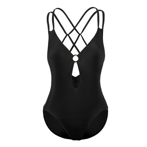
walkingChic Thai original ins black one-piece swimsuit, feminine, belly-covering, slimming, small-breasted push-up swimsuit