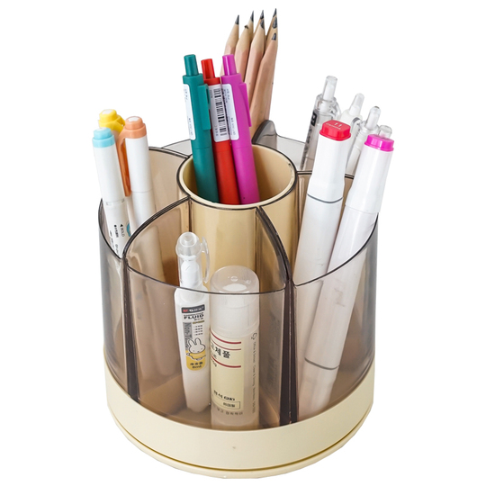 360 Rotating Pen Holder - Desk Organizer for Students & Artists