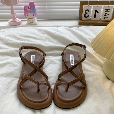 taobao agent Sandals, summer footwear, universal soft suitable with a skirt, internet celebrity, 2022 collection, soft sole