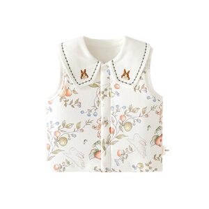 
Baby quilted vest 60g thin cotton cute vest autumn winter spring boys and girls lapel pure cotton warm vest 04