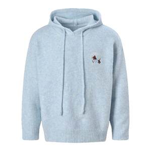 
KHIAN SOON autumn and winter trendy brand dachshund dog embroidered hooded sweater women's loose soft waxy sweater sweatshirt long sleeves