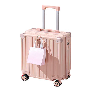 2025 new suitcase small suitcase women's multi-function 18-inch mini boarding trolley case password box for men
