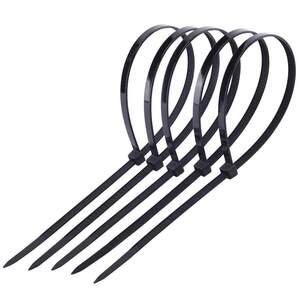 Nylon zip tie, plastic buckle, strong large and small size binding strap fixator, 4 * 370 national standard strangulation dog zip cord
