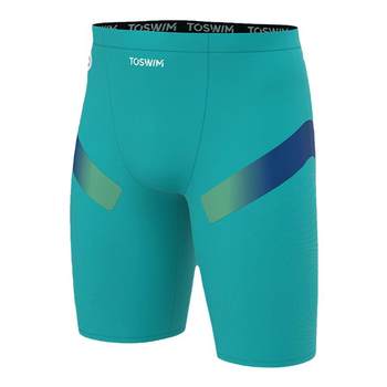 toswim medium to large children and teenagers knee-length professional swimming trunks