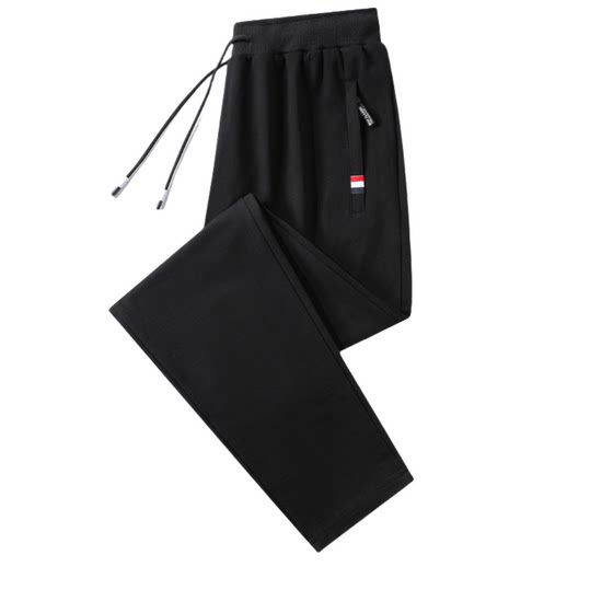 
Woodpecker pure cotton pants men's spring, autumn and winter loose zipper pocket sweatpants plus velvet sweatpants men's casual trousers