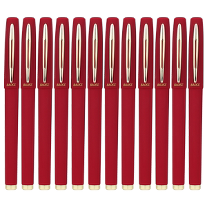
Baoke 1.0 red gel pen thick tip refill hard pen calligraphy pen special thick water pen 0.7 practice calligraphy large strokes business office signature pen teacher correction homework red pen large capacity bold pen