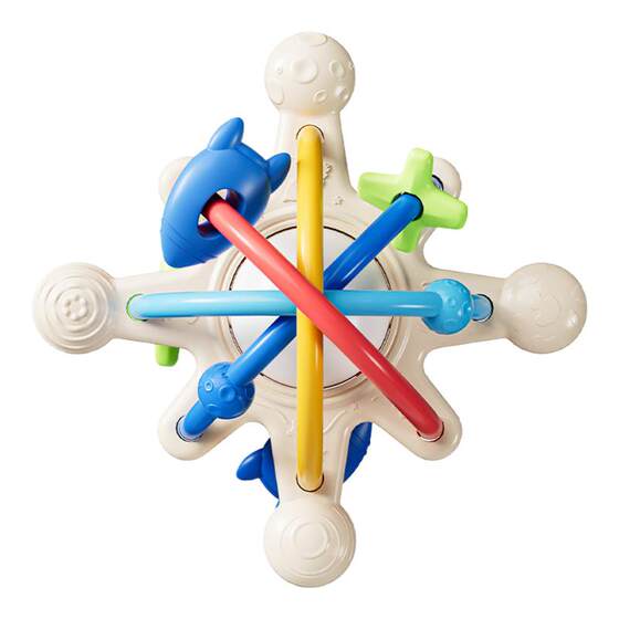 
British Manhattan hand-grabbing balls can chew toys tooth glue romper silicone tooth glue tooth stick to eat hand artifact