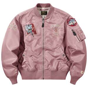 
VIP couple model ma1 bomber jacket for men and women 2026 spring American retro baseball uniform embroidered jacket trend