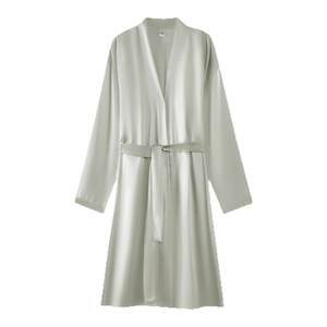 
Langsha nightgown robe women's summer ice silk short pajamas sexy pure style bathrobe thin cool home clothes
