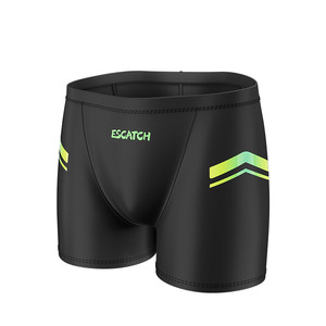 Swimming trunks Men's professional racing anti -embarrassing men's swimsuit boys swimming equipment swimming trunks swimming hats three -piece set
