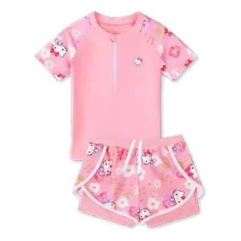 Hellokitty Children's swimsuit girl split