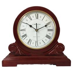 American Music Time Clock European Retro Wooden Clock Living Room Study Tv Cabinet Ornaments T0104