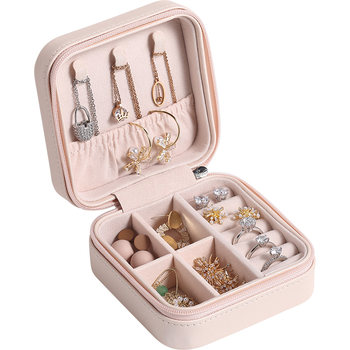 Mini portable earring ring anti-oxidation jewelry box