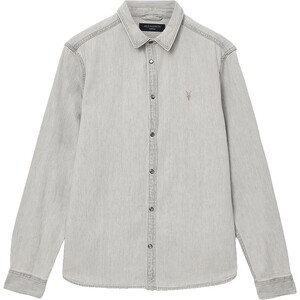 
ALLSAINTS Men's Washed Denim Shirt Business Sheepshead Shirt 2026 Spring M165SB