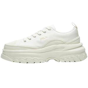 FILA Feile Official LAVA Women's Shoes Thick Sole Canvas Shoes Casual Shoes Elevated Small White Shoes Sports Shoes Black Shoes
