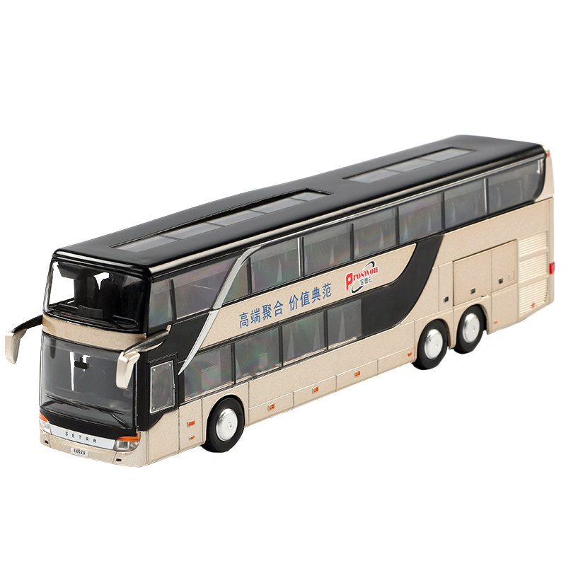 Double-Decker Bus Toy Model - Simulation Children's Alloy Car Bus Toy