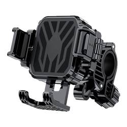Universal shock-absorbing mobile phone holder for large camera mobile phones