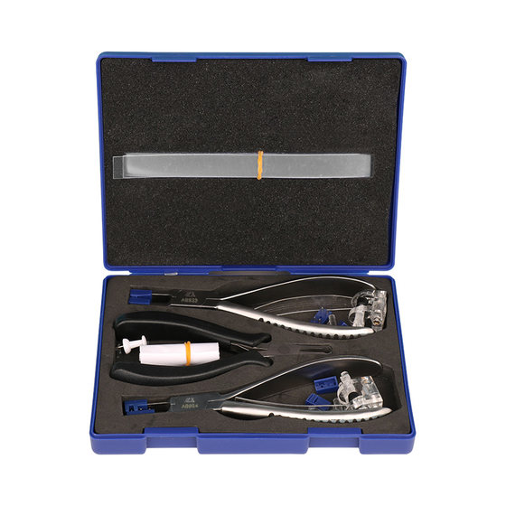 Frameless glasses installation tool set, repair and adjustment, glasses frame, double rubber plug processing, edge cutting glasses tool pliers