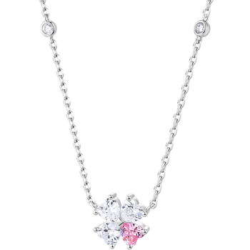 Catiro Love Four-leaf Crop Necklace Sterling Silver Girl