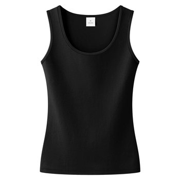 White pure cotton inner sleeveless slim suspender vest for women
