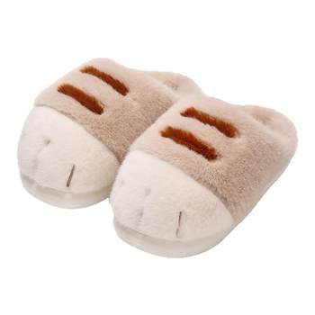 
Minso Premium Baotou Cotton Slippers Women's Autumn and Winter Warmth 2025 New Cute Cat Claw Indoor Home Cotton Shoes for Men