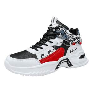 
Pull back high-top men's shoes 2026 new summer casual youth basketball practical sports running heightening dad shoes