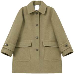 
Containing cashmere BEANPOLE women's elegant, simple and fashionable urban lady style mid-length wool coat