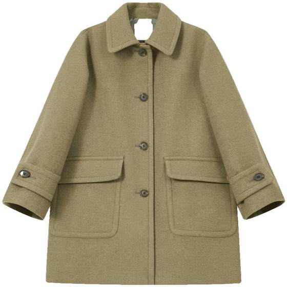 
Containing cashmere BEANPOLE women's elegant, simple and fashionable urban lady style mid-length wool coat