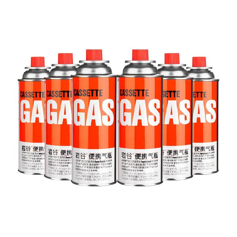 Iwatani 250g Portable Butane Gas Cylinder - 6 Pack