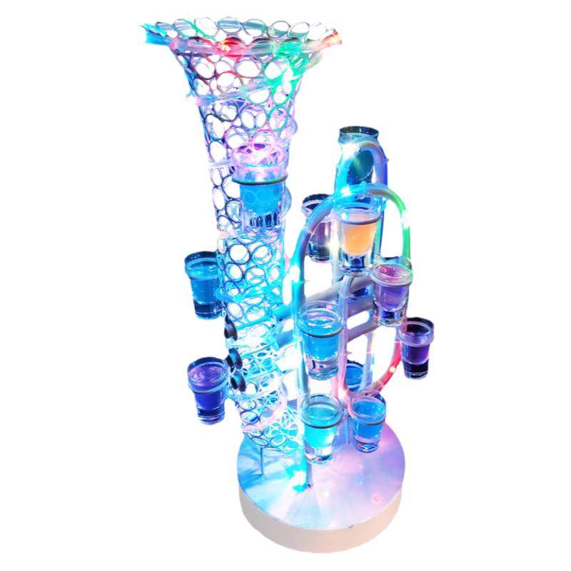 The Cocktail Collection Rack Light-Emitting Cocktail Rack - LED Night Wine Glass Holder - Creative ...