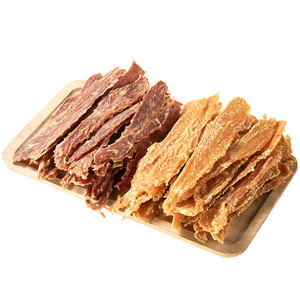 Pet snack dog snack chicken jerky duck meat jerky teeth rind to inspire meaty meat nutrition high -protein wind dry meat slices
