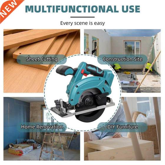 Brushless Cordless Electric Circular Saw 165mm Saw Blade Ad