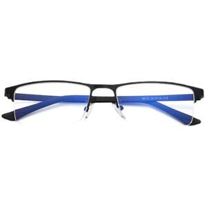 Half -frame anti -blue light glasses Men's and female business computer mobile phone radiation mirror flat light unknown myopia framework