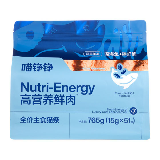 
Meow Zhengzheng Deep Sea Fish Meat and Fish Oil Cat Strips Full Price Staple Food Wet Food for Adult Cats and Kittens Hydration Cat Nutrient Snacks