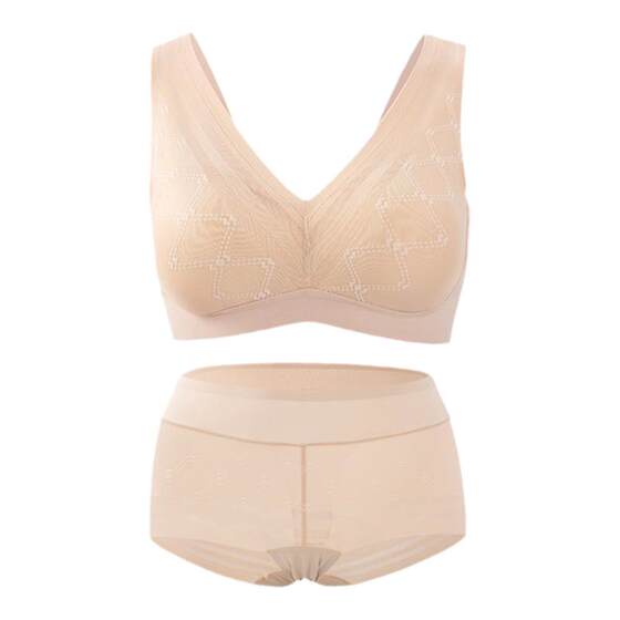 Royal Limei Summer Summer Skinless Sports Underwear Set Girls Junior High School Student Vest -style bra
