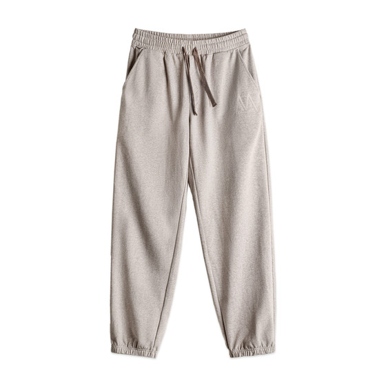 
Madden workwear American retro gray embroidered sweatpants casual straight leg leggings training sports long pants men's winter