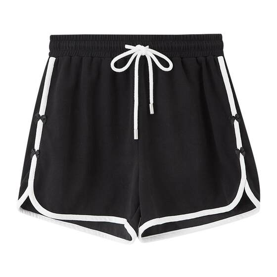
Sanfu Shorts Women's 2026 New Summer Sports Style Knitted Casual Pants Small Partial Contrast Color Pants Women's Clothing