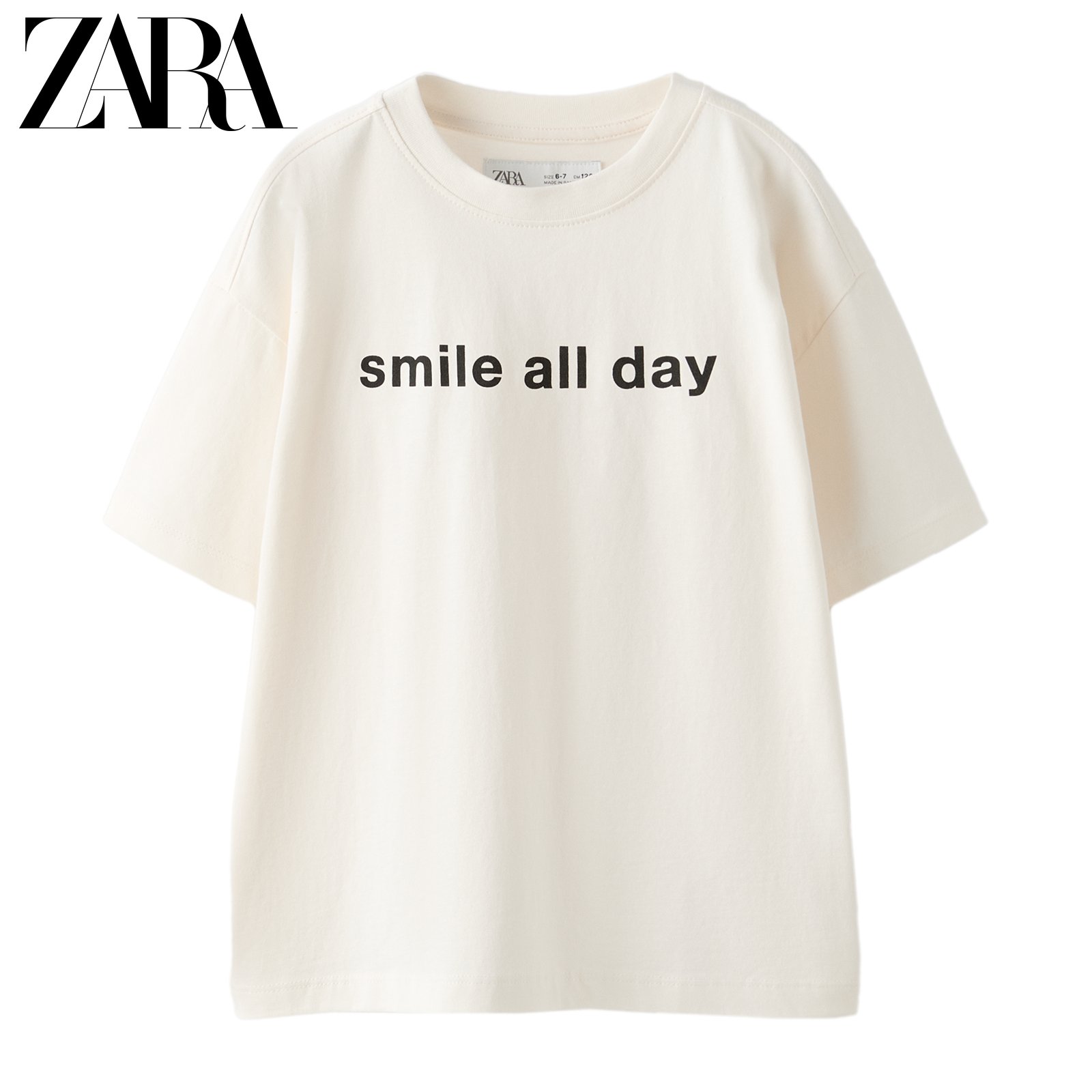 ZARA 24ļƷ ͯװͯ SMILE ALL DAY ӡ T  1887726 251ʵ54.97Ԫ