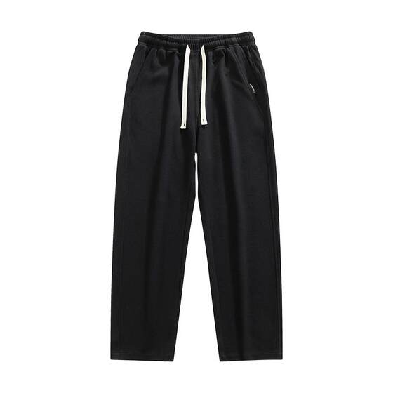 
Men's sweatpants spring, autumn and winter versatile straight velvet pants boys trendy handsome high street sports pants casual pants