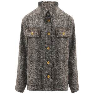 
COCOBELLA Quiet Luxury Style Sequined Floral Woolen Jacket Women's Stand Collar Short Profile Small Fragrant Style Suit WL507