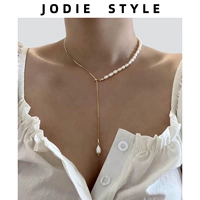 Элегантное ожерелье из жемчуга, небольшая дизайнерская цепочка до ключиц, яркий броский стиль, изысканный стиль, коллекция 2023