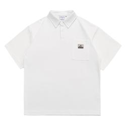 Japanese Casual Tide Brand Polo Shirt Short-sleeved T-shirt Men's Summer American Style Lapel Men's Loose Paul Half-sleeved Top