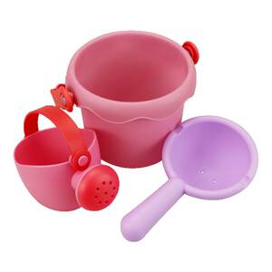 
Baby bath toys for boys and girls, small kettle, shower splash set, children's spoon, bucket bath toy