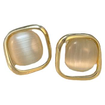 Advanced cat eye stone earrings female light luxury niche
