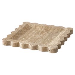 Natural Travertine Stone Tray Wabi-sabi Style Bathroom Decoration