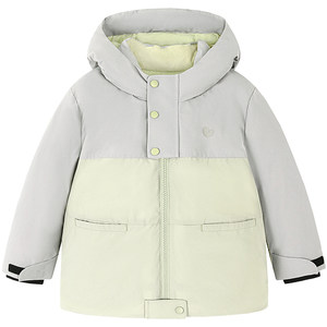 
[True Heart Velvet] Mini Balabala down jacket for boys and girls, baby hooded three-proof jacket, new winter product