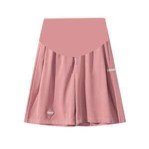 
Jingqi maternity shorts for spring and summer thin styles for ice silk wide-leg pants for pregnancy sports five-point pants for women maternity wear