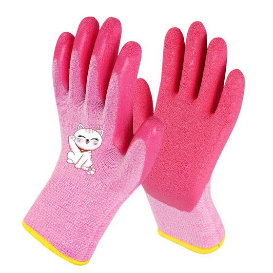 Children's anti-bite gloves for hamster pets, anti-scratch and bite-resistant, thickened gold wire bear, special finger protection for feeding mice, wear-resistant